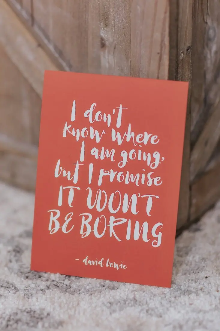 It Won't Be Boring 5X7 Art Print 1