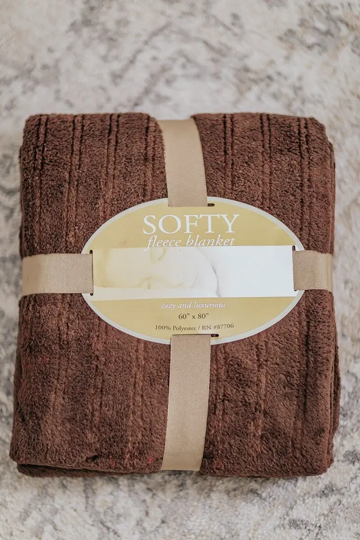 Today's Favorite Softy Fleece Blanket In Brown 1