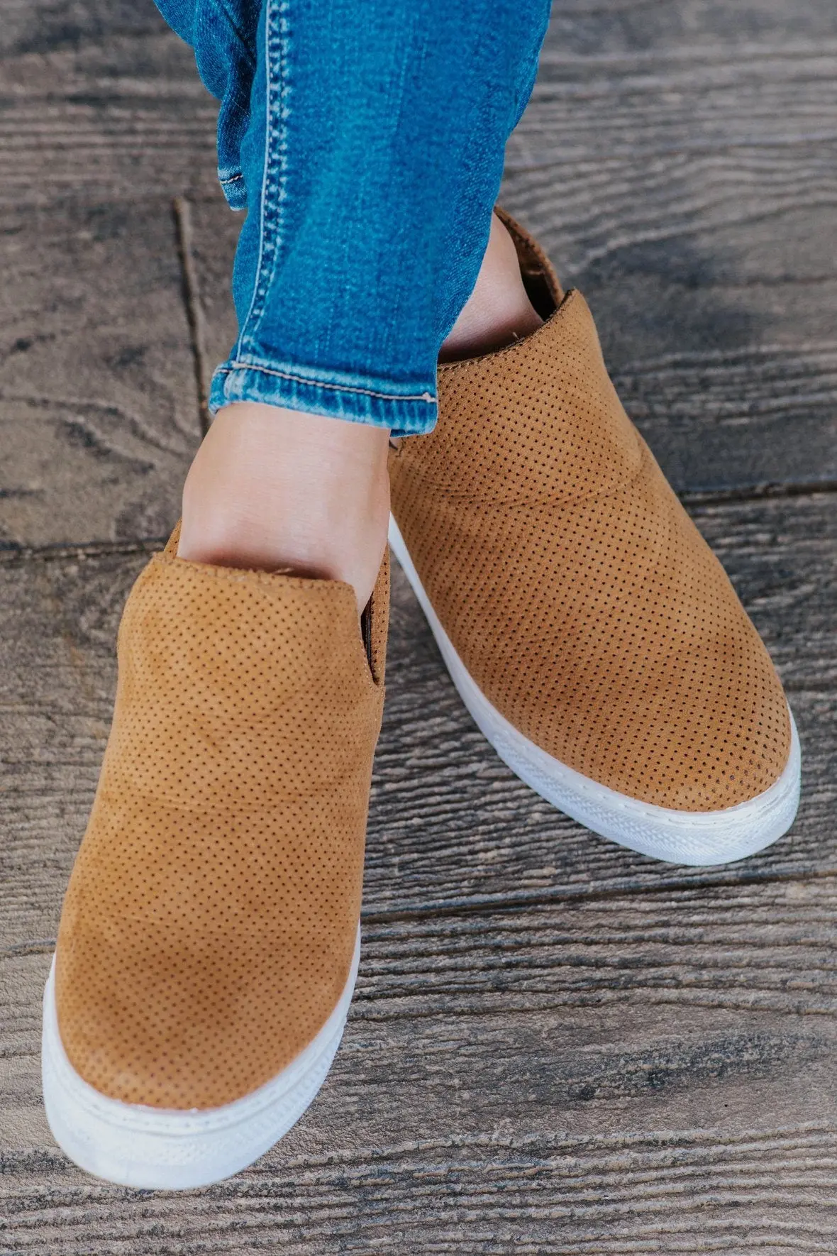 Rise Above It All Wedge Shoe In Tan 1