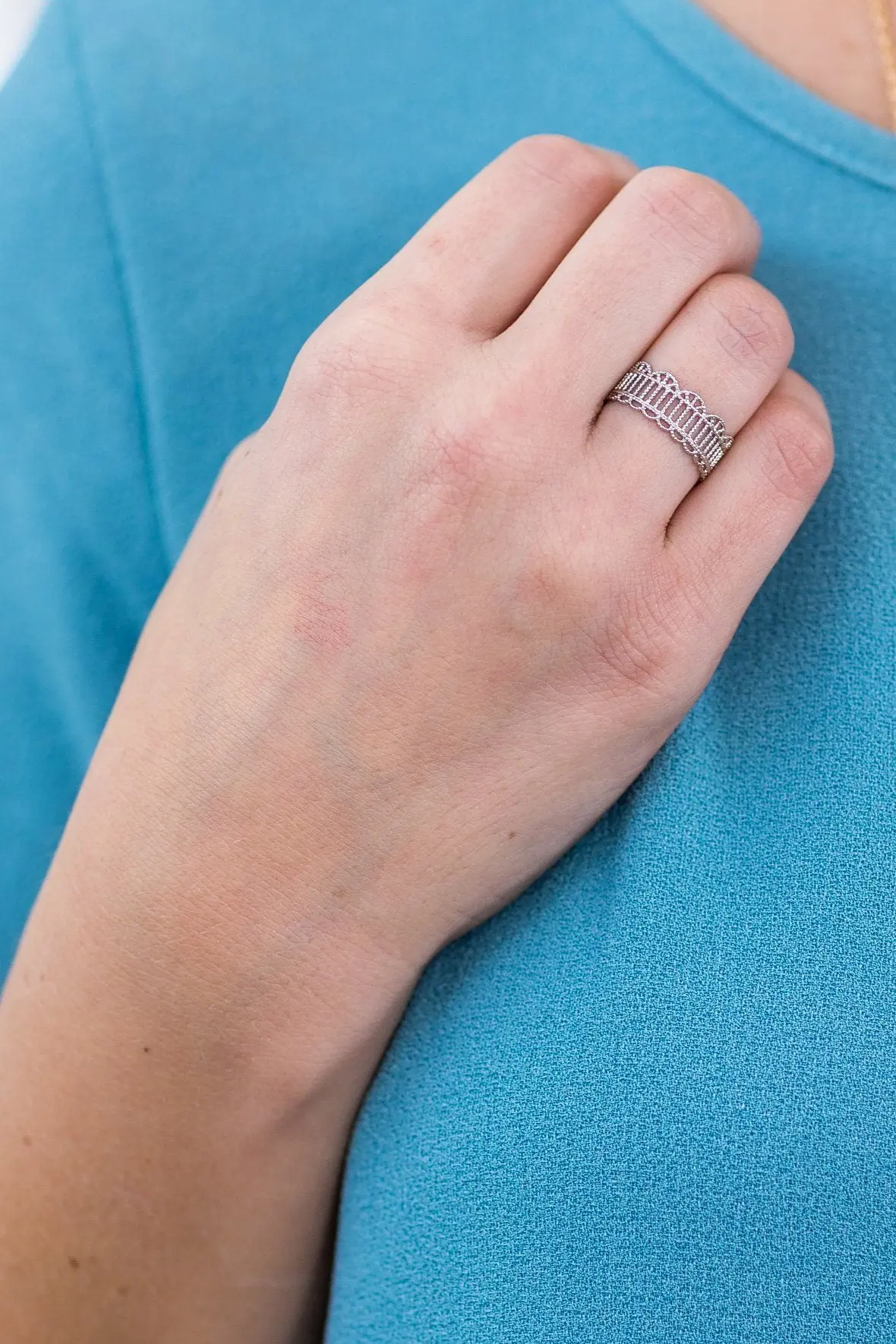 Turning You Up Adjustable Silver Ring 1