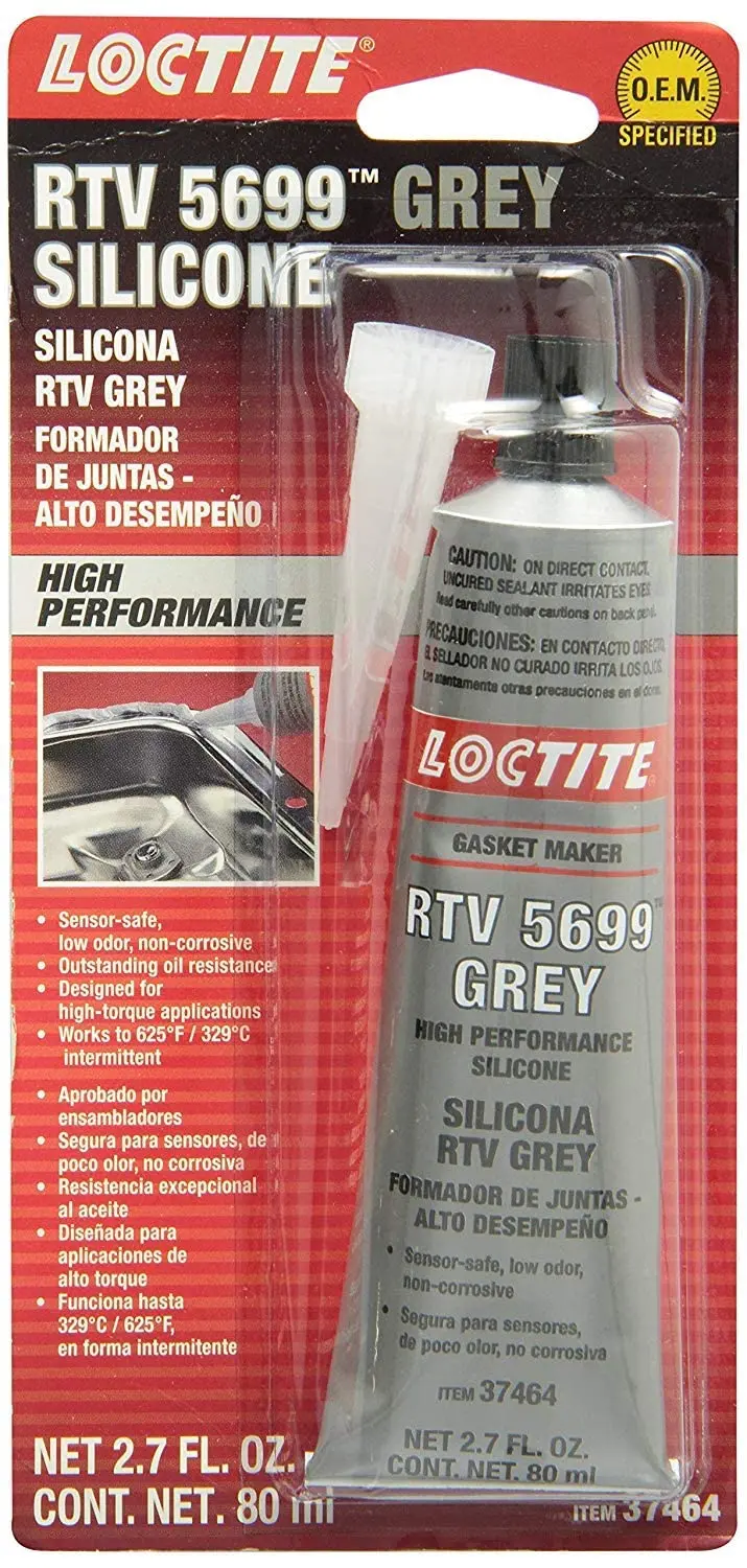 Loctite Gray Rtv 5699 Silicone Sealant 80 Ml Tube P/N 37464 1