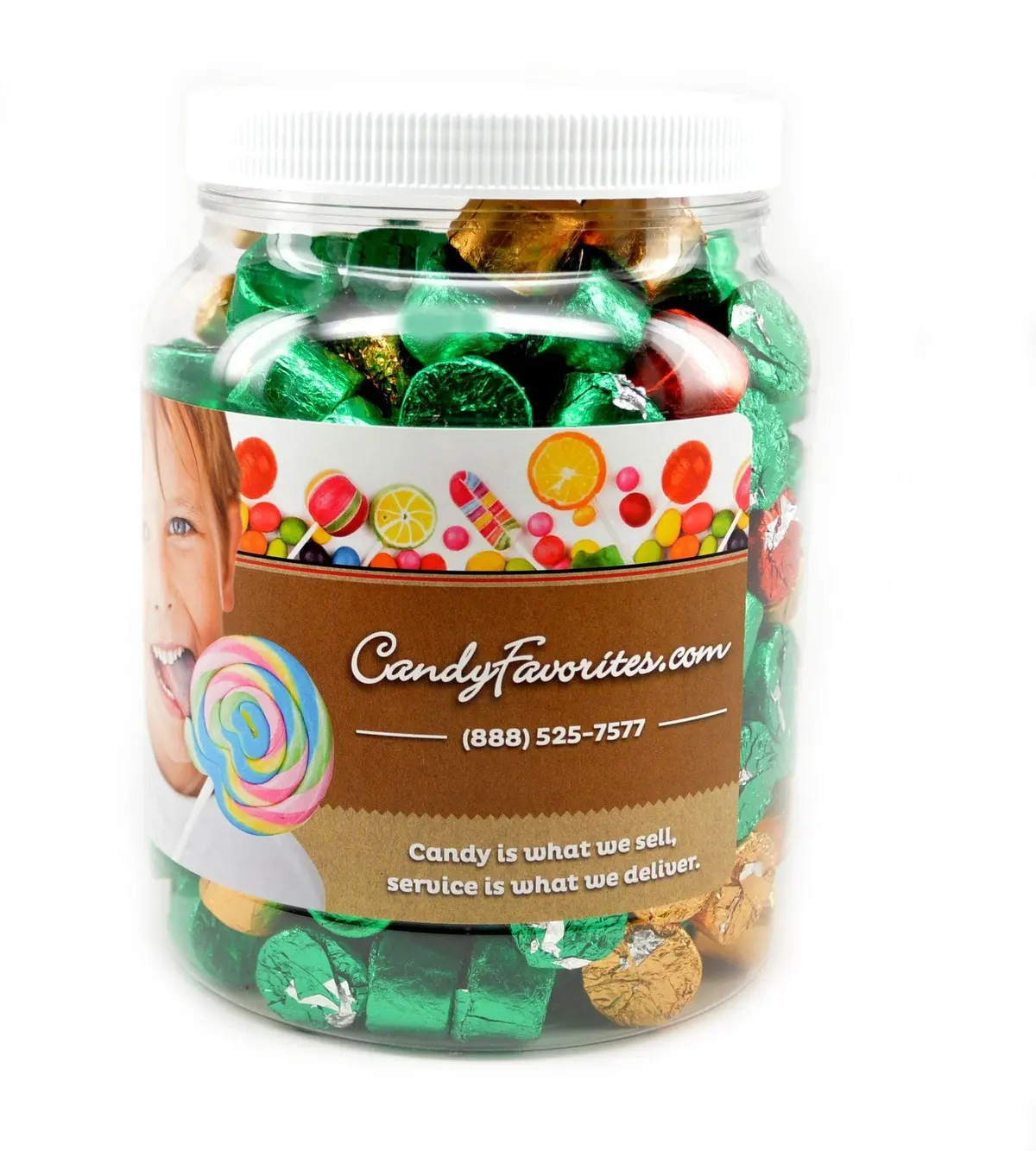 Christmas Rolos Candy Jar 1