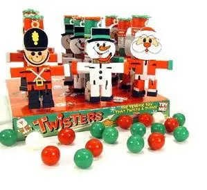 Christmas Twisters Filled With Bubble Gum 1
