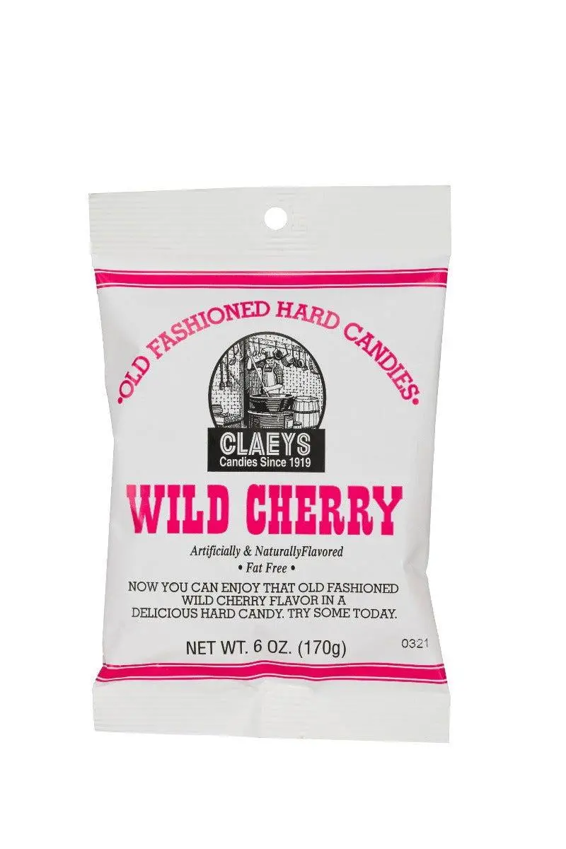 Claeys Wild Cherry Old Fashioned Hard Candy 1