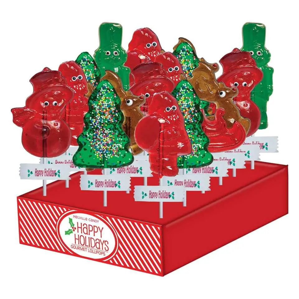 Classic Holiday Assorted Barley Lollipops 1