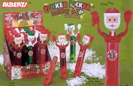 Clicker Licker Christmas Lollipop 1
