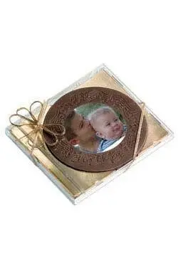 Edible Custom Round Chocolate Cd 1