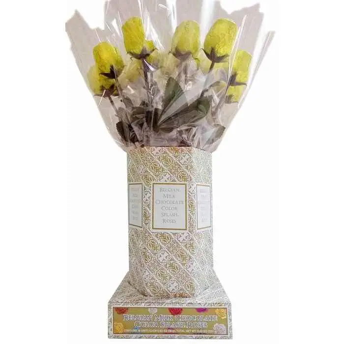 Foil Wrapped Gold Milk Chocolate Roses 2
