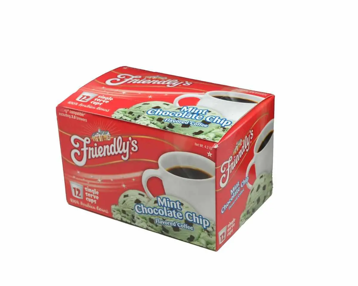 Friendly's Mint Chocolate Chip Coffee Single Serve Pods 1