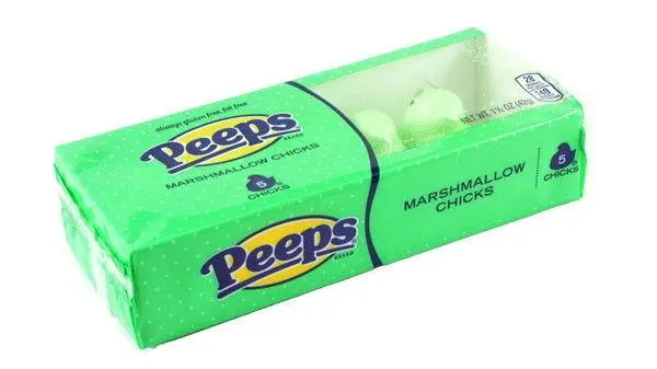 Green Peeps Marshmallow Chicks 5 Packs 1
