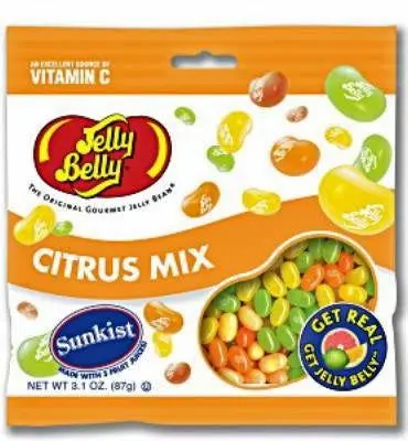 Jelly Belly Sunkist Citrus Mix 3.1 Oz. Bag 1