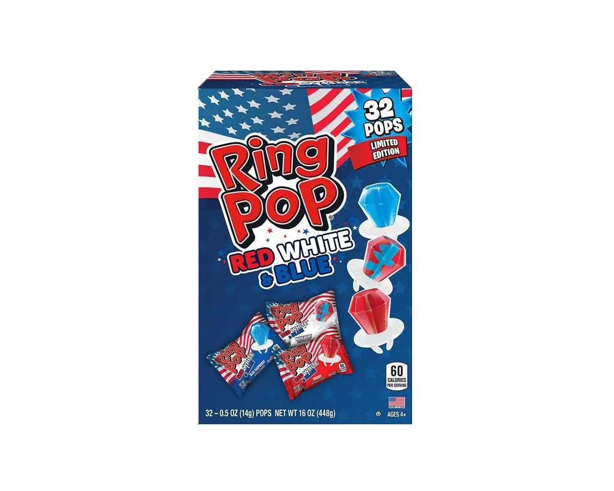 Limited Edition Red, White & Blue Ring Pops 1