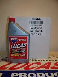 (Lucas) Synthetic 0W20 Gas Motor Oil Cs 1Qt 1