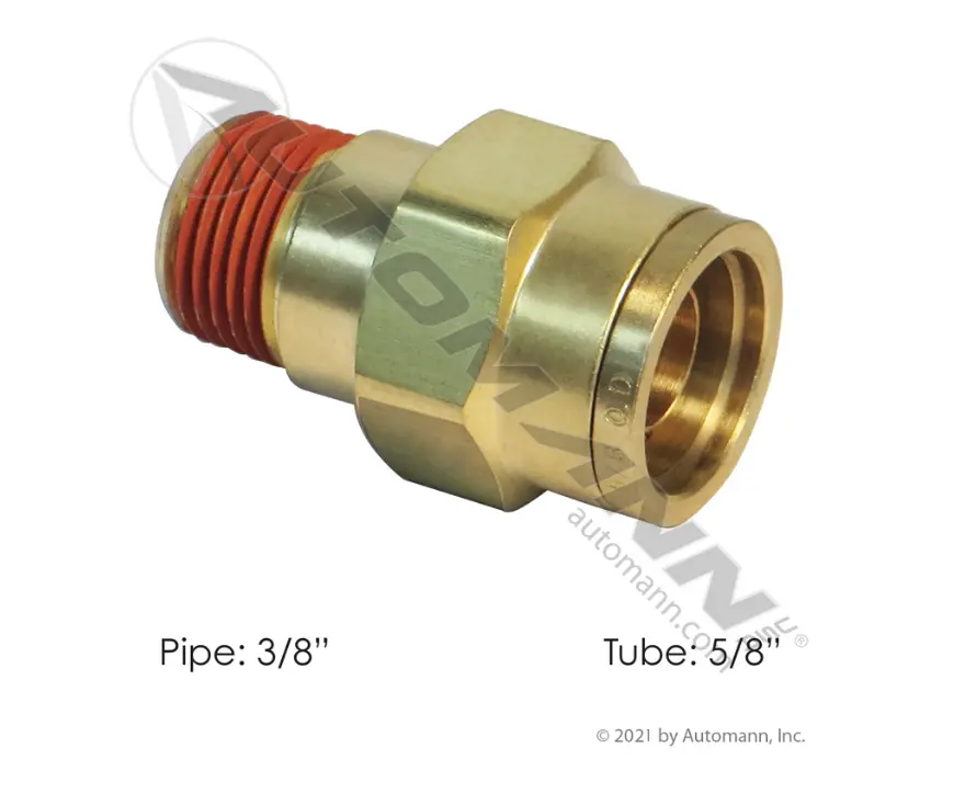 177.13B6810c - Brass Plc Male Connector 5/8 X 3/8In 1