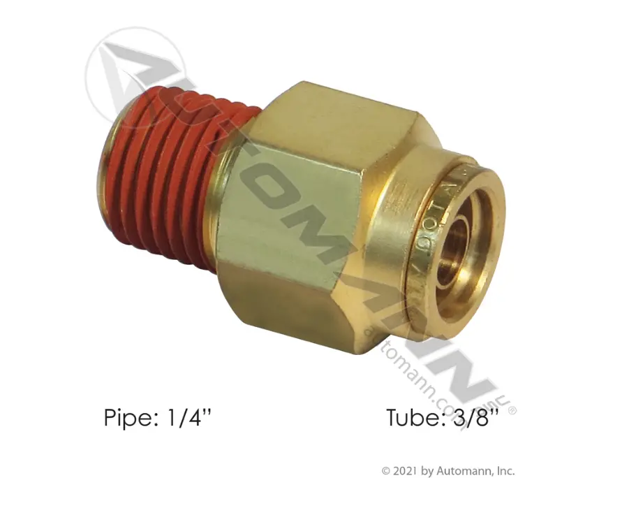 177.13B686b - Brass Plc Male Connector 3/8 X 1/4In 1