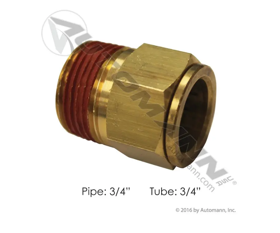 177.13B6812e - Brass Plc Male Connector 3/4 X 3/4In 1