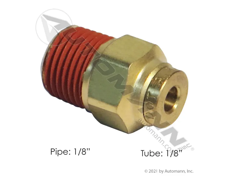 177.13B682a - Brass Plc Male Connector 1/8 X 1/8In 1