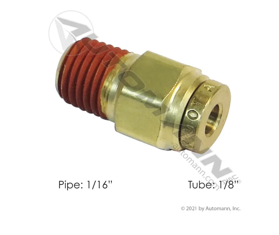 177.13B682x1 - Brass Plc Male Connector 1/8 X 1/16In 1