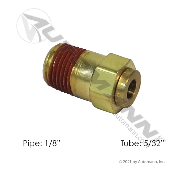 177.13B6825a - Brass Plc Male Connector 5/32 X 1/8In 1
