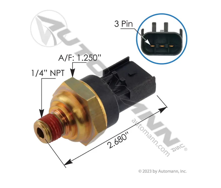 577.23526 - Pressure Sensor Oil Detroit Deisel. Ref. # 23527828 1