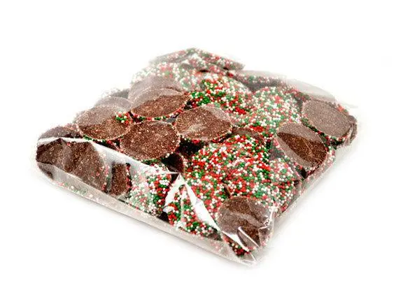 Hand Packed Semi Sweet Chocolate Christmas Nonpareils Bags 1