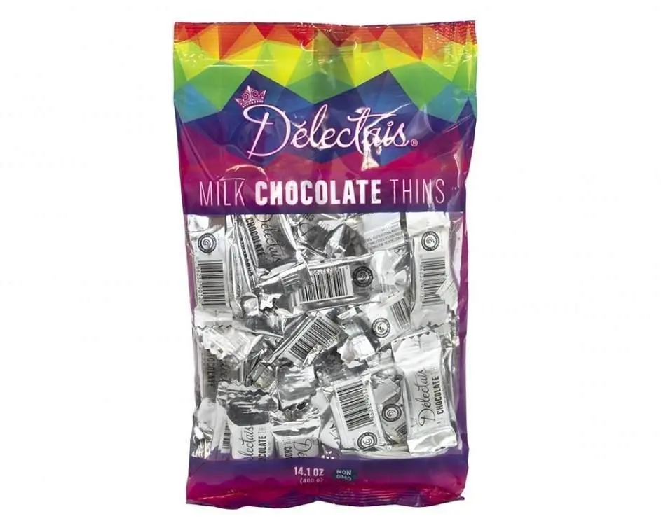 Silver Delectais Milk Chocolate Thins 1