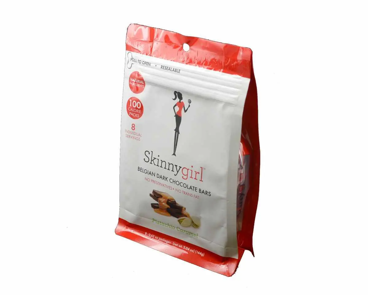 Skinnygirl Belgian Dark Chocolate With Pistachio Caramel Bars 1