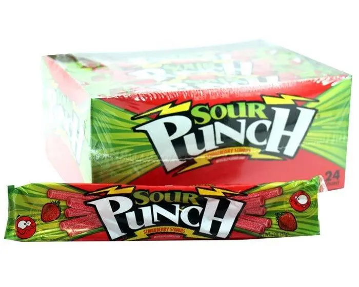 Sour Punch Straws Strawberry 1