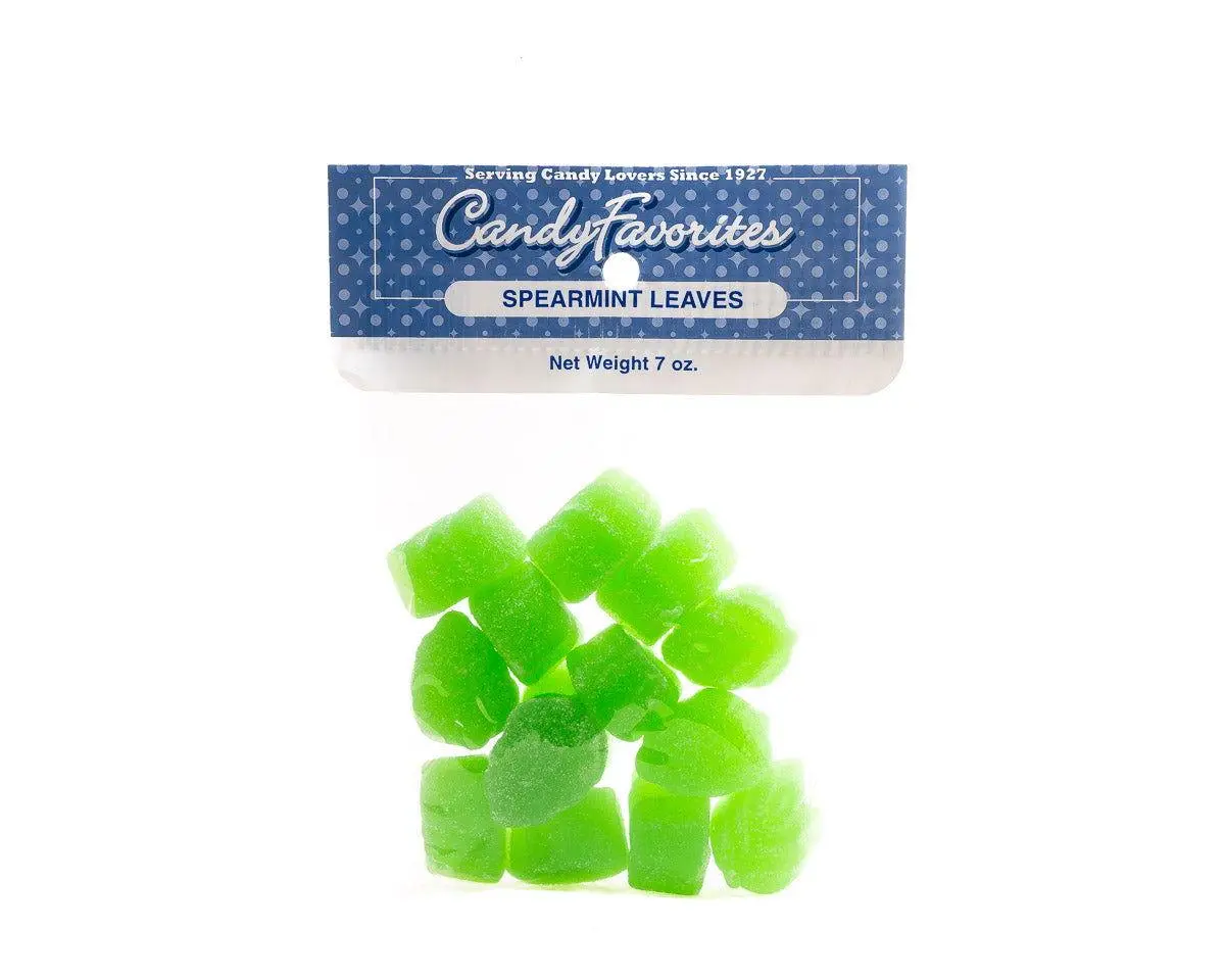 Spearmint Jelly Leaves 7 Ounce Peg Bags 1