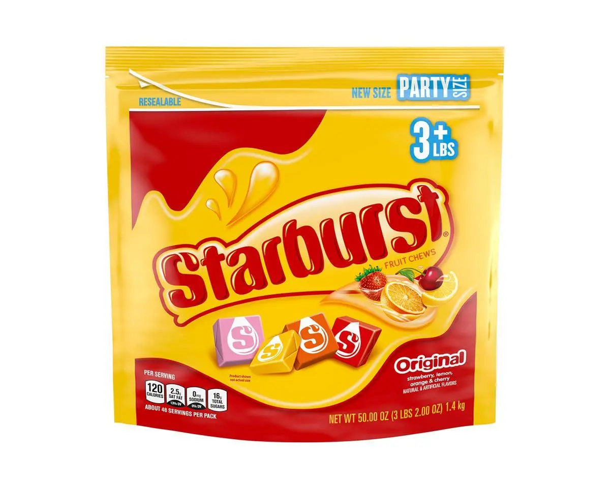 Starburst Fruit Chews 50 Ounce Party Size Bag 1