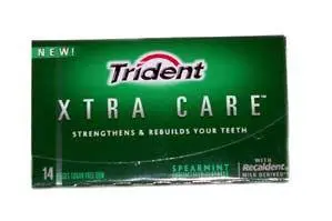 Trident Spearmint Extra Care Gum 1