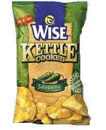 Wise Kettle Cooked Jalepeno Potato Chips 1