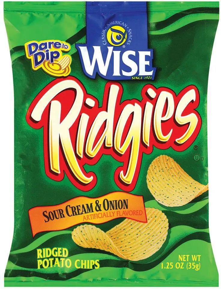 Wise Ridgies Cheddar Sour Cream Potato Chips 2