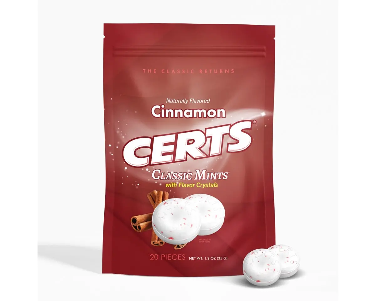 Certs Classic Cinnamon Mints 1.2 Oz. Bags 1