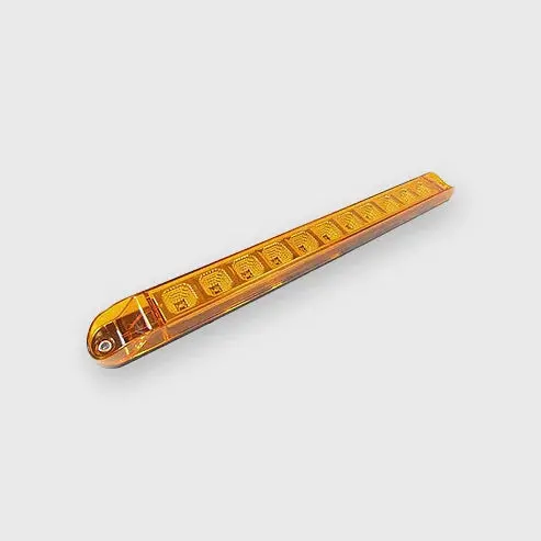 Fortpro 17" Amber Led Light Bar With Chrome Reflector (11 Leds) 1